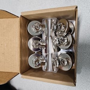 Papercode Magnetic Clips for Whiteboard & Fridge - 12 Pack Scratch-Free (A-18)